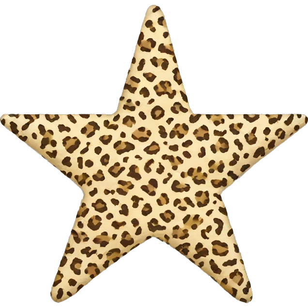 Leopard star emoji