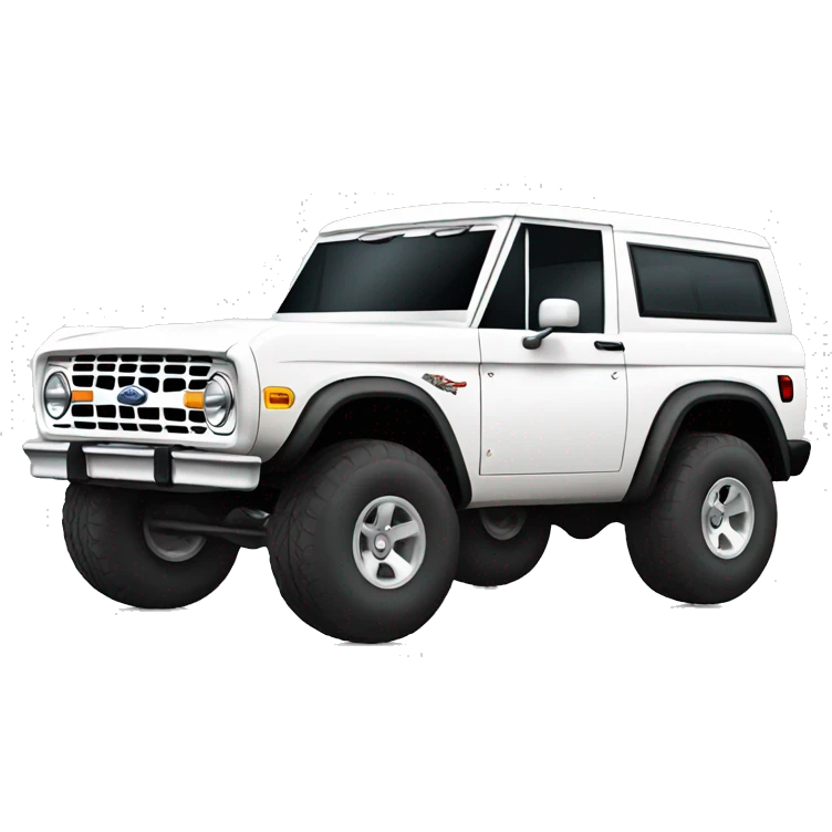 White ford bronco  emoji