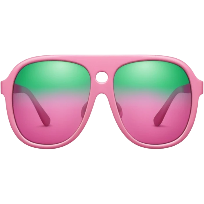 Sunglasses with the number 67 pink and green emoji