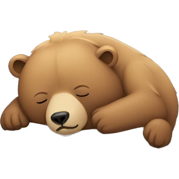 Bear sleeping emoji
