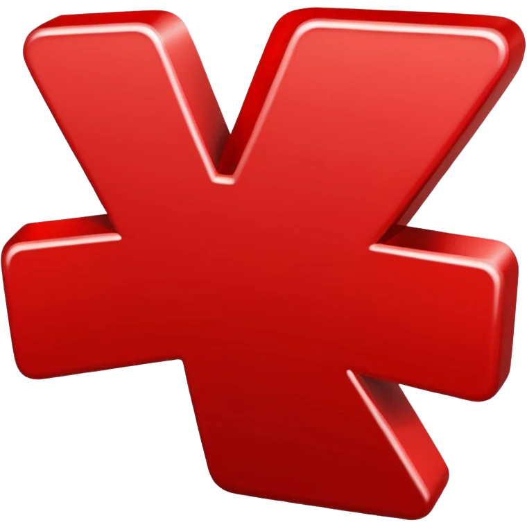 red hashtag symbol emoji