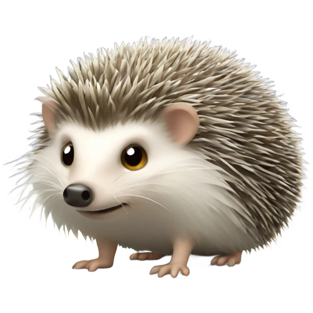 Hedgehog in fog emoji