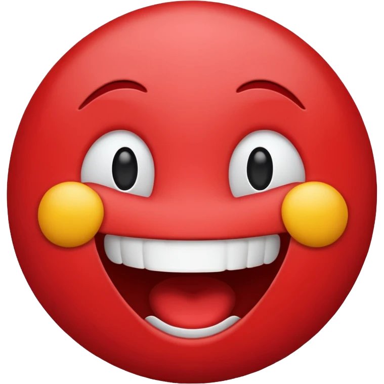 Lafing in red color emoji emoji