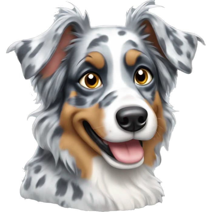 Aussie blue merle emoji