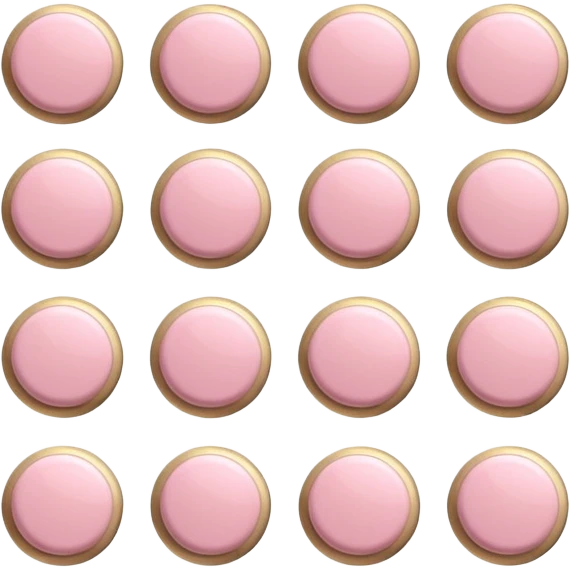 beige blister pack with pastel pink round pills, some with a score line emoji