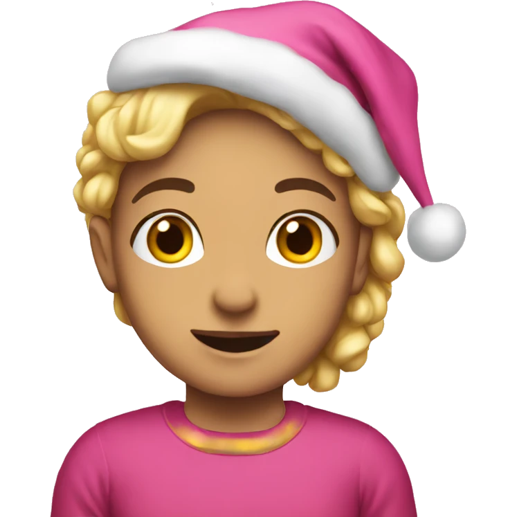 pink christmas emoji