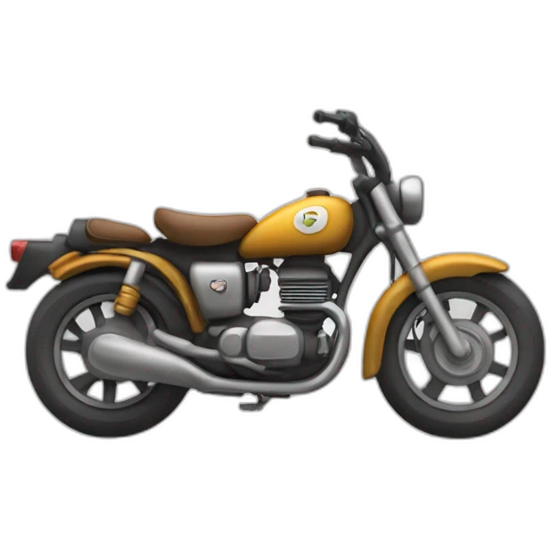 un caca sur une moto emoji