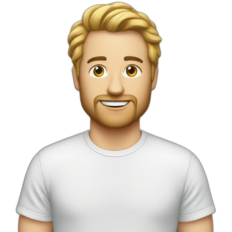 jon buckland avec teeshirt emoji
