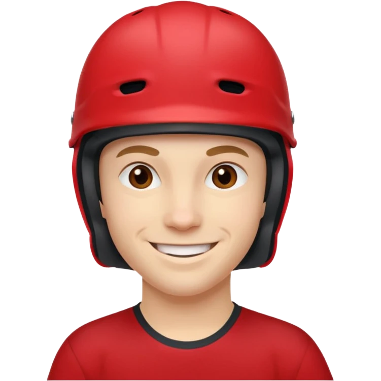 skater with red helmet emoji