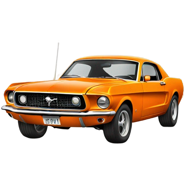 Orange mustang emoji