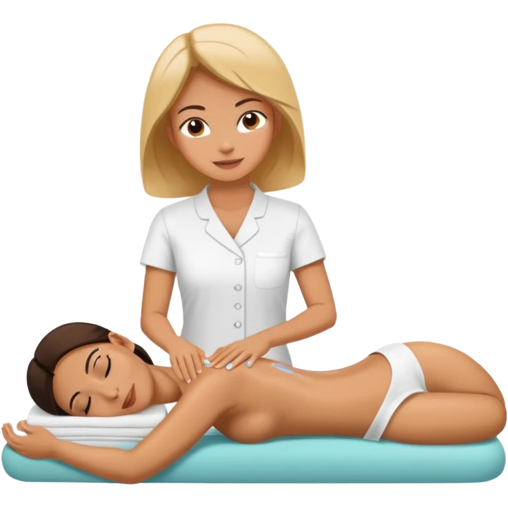 Woman having massage emoji