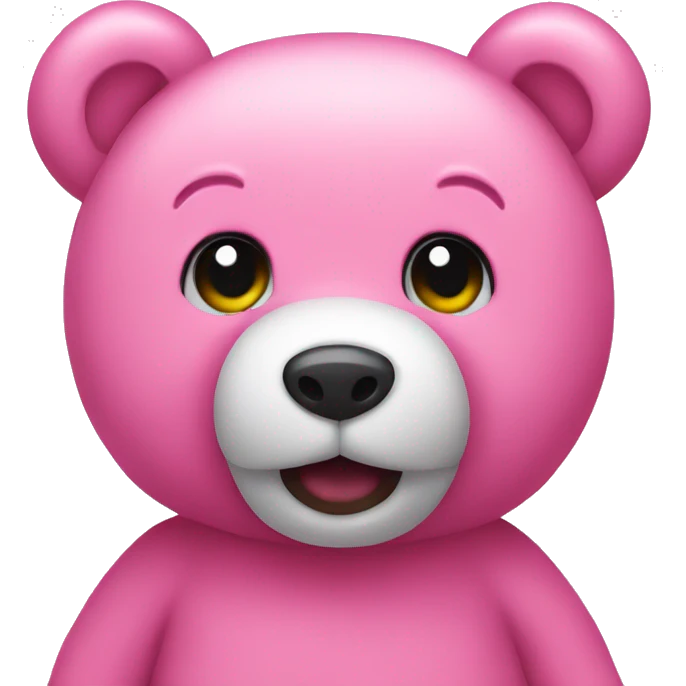 pink teddy bear emoji