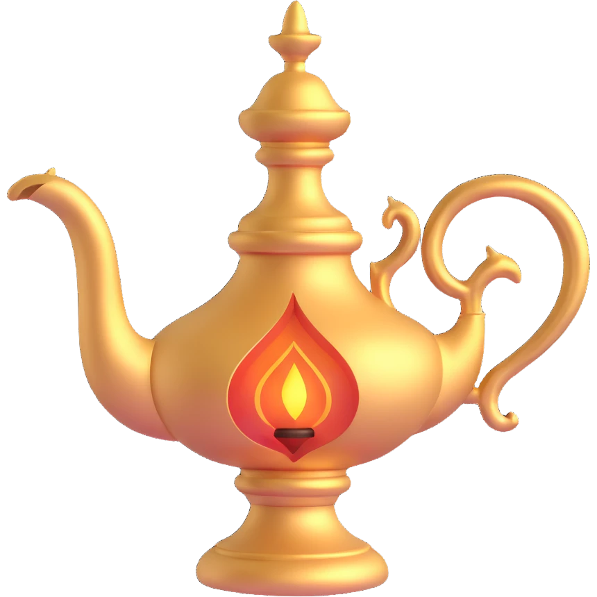 Aladdin's lamp emoji