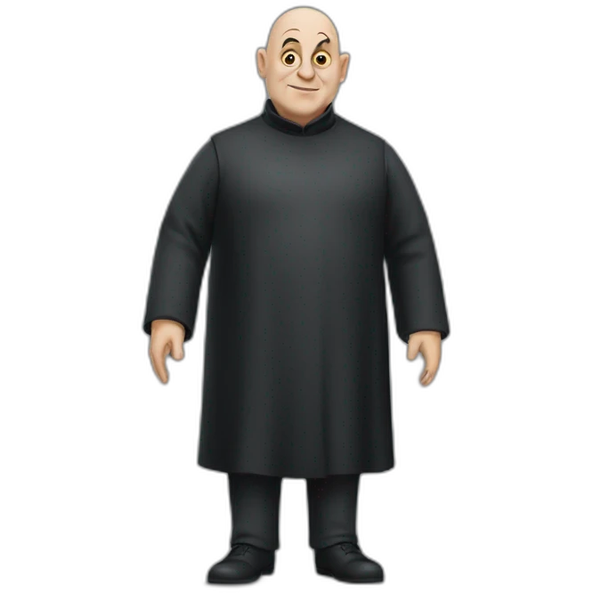Uncle Fester wearing office outfit emoji