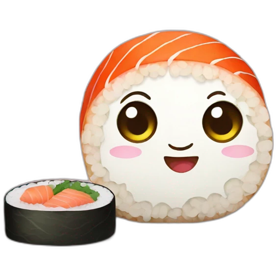 Sushi kawaii emoji