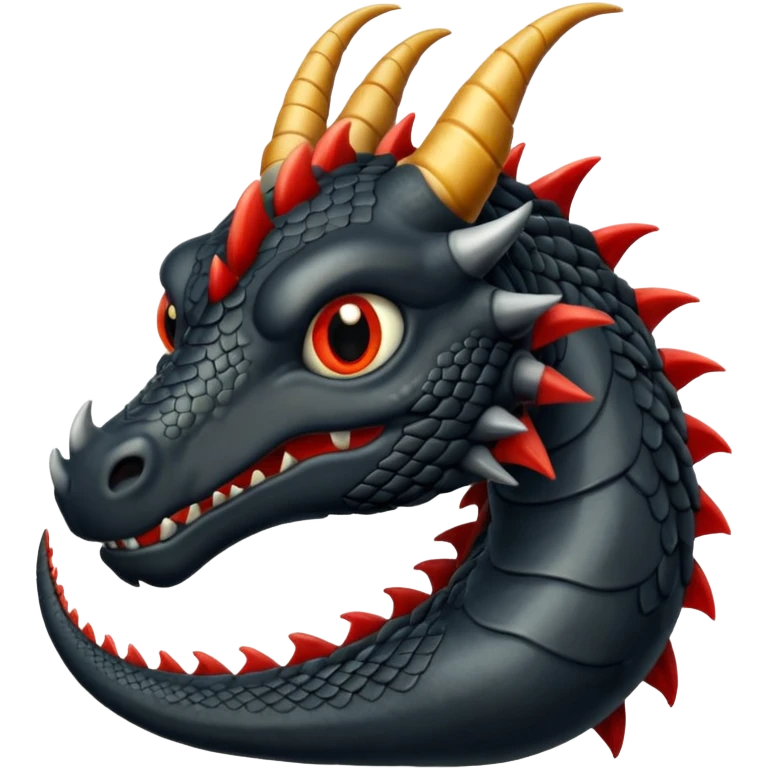 Dragón negro emoji