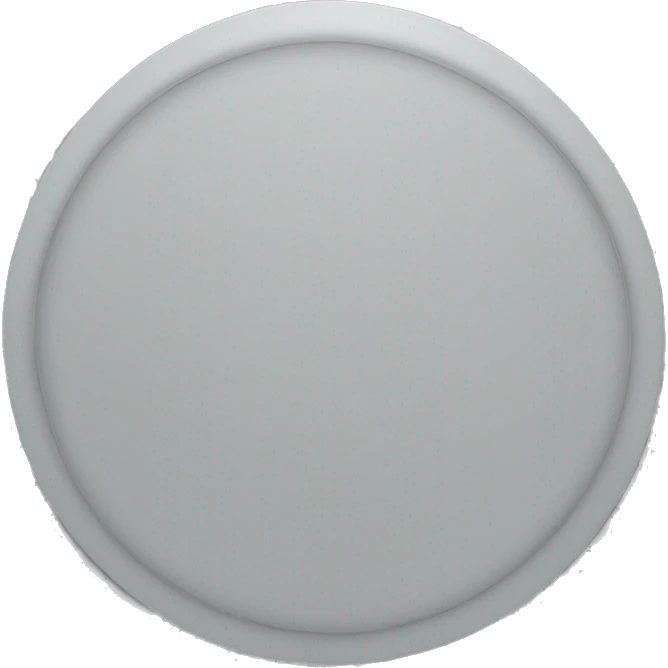 create a simple circle filled with gray color, without outline, shadows or other details emoji