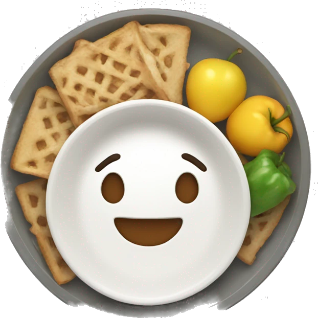 Tray eating emoji