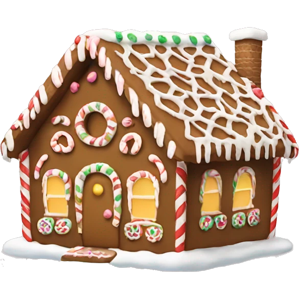 Gingerbread house emoji