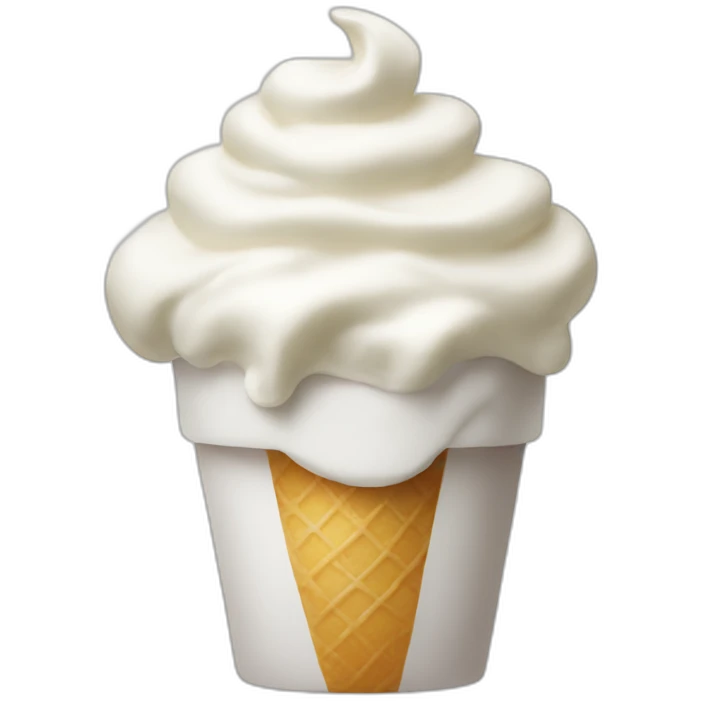 Whipped cream  emoji