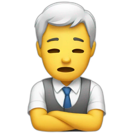 over worked emoji