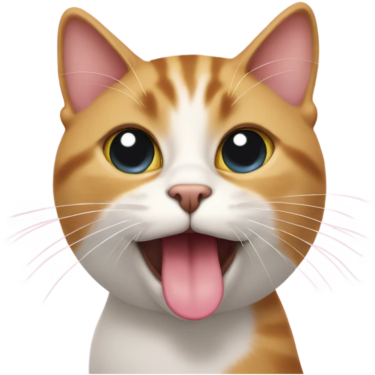 cat with heart eyes sticking tongue out emoji
