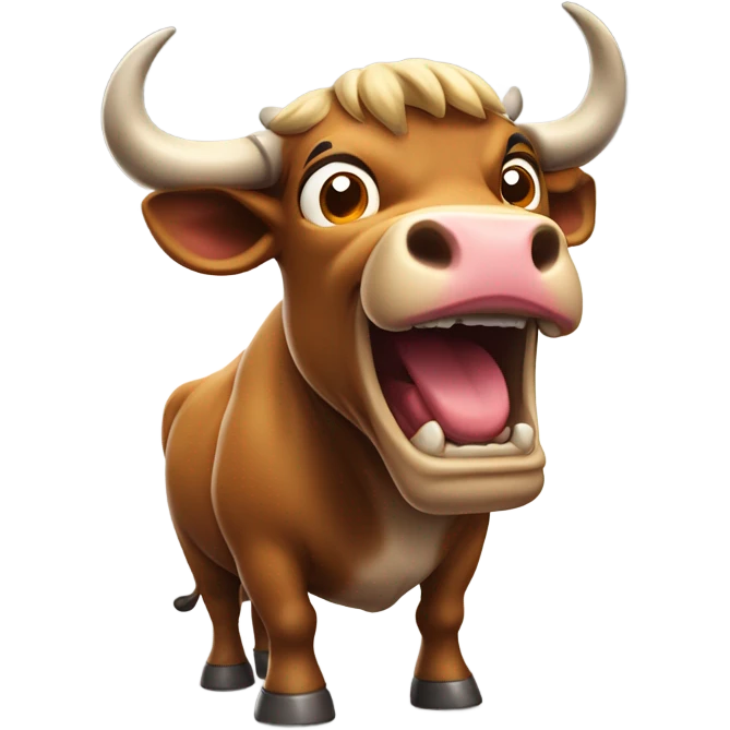 laughing bull emoji