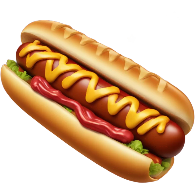 Giant hotdog in space  emoji