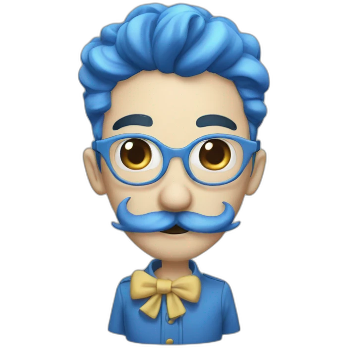 Noeud bleu  emoji