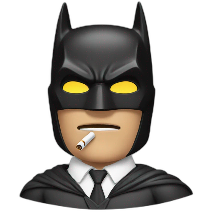 Batman smokes emoji