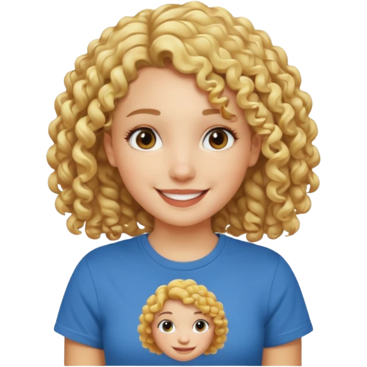 iOS 18 Curly blondie girl emoji