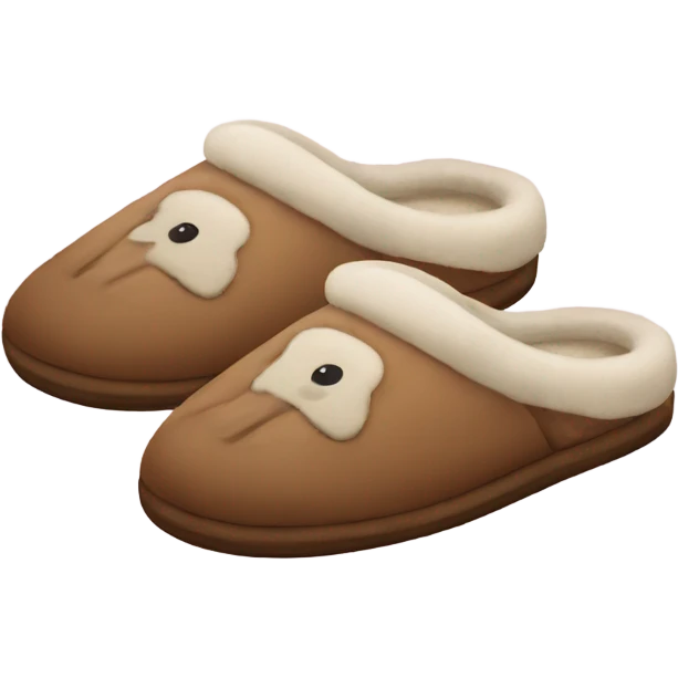 cozy slippers emoji