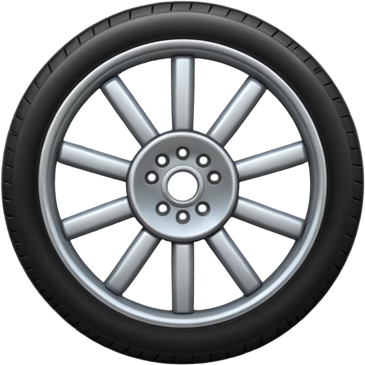 realistic wheel emoji