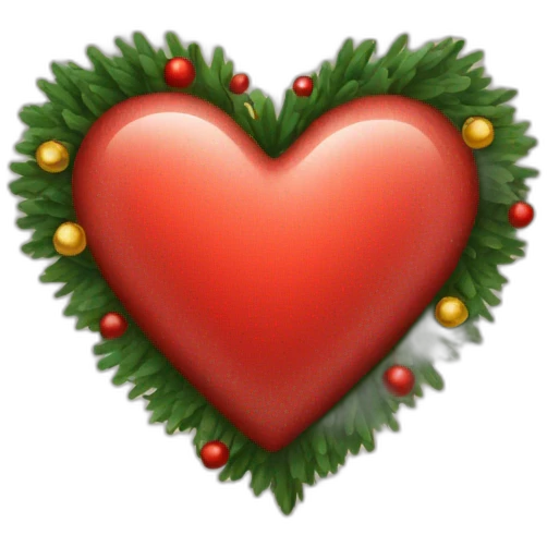 christmas heart emoji