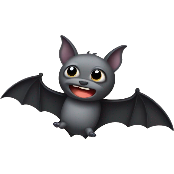 a bat with a diaper emoji