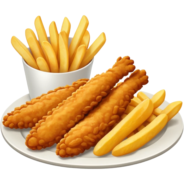 Chicken tenders and fries  emoji