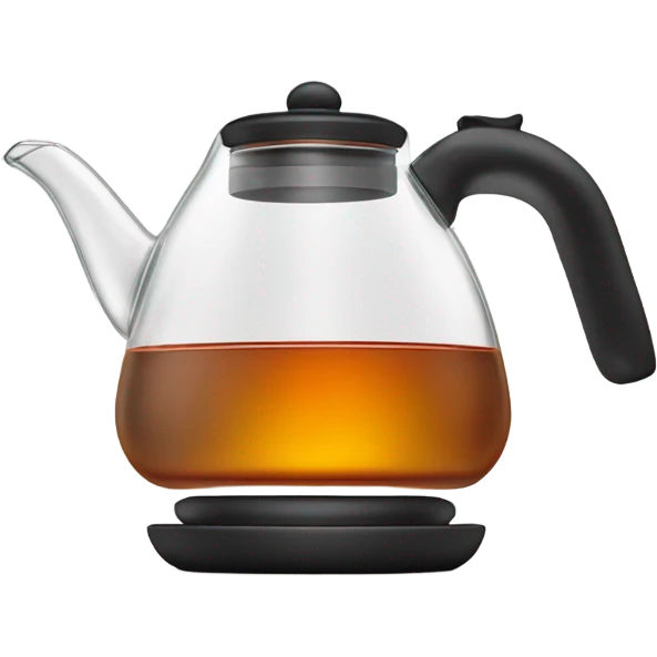 tea kettle with glass emoji