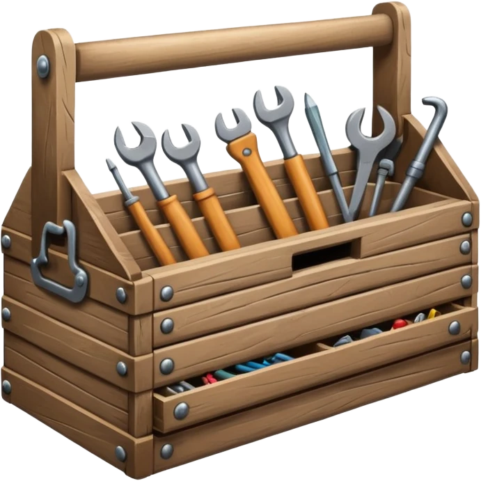 carpenter Toolbox with multiple tools emoji