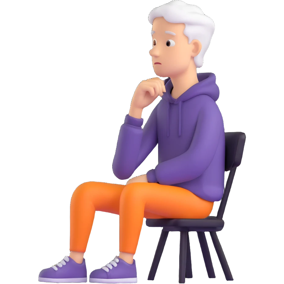 thoughtful character emoji