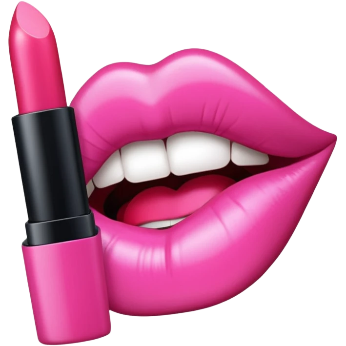 pink lipstick emoji