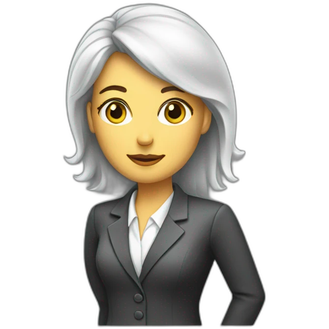 Corporativo Finance female Analyst emoji