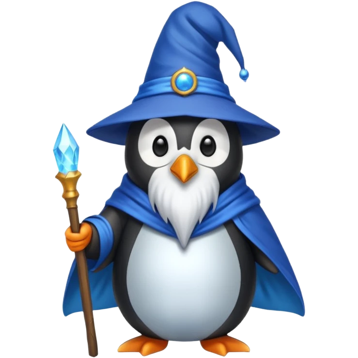 Penguin Wizard emoji