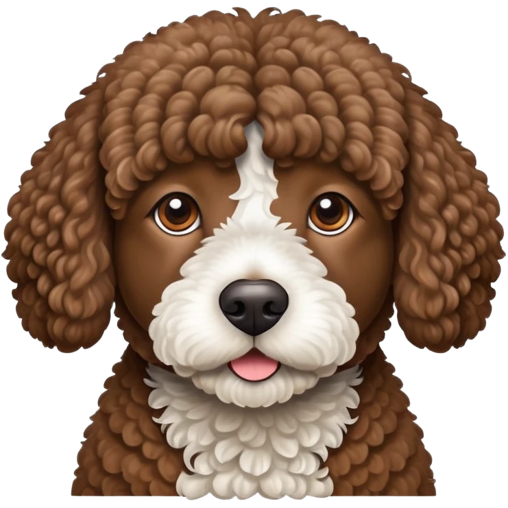 Brown Spanish water dog  emoji
