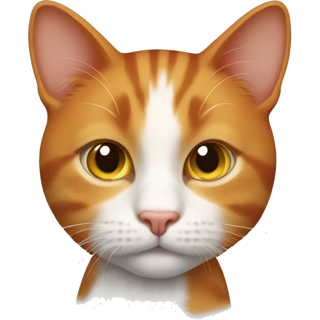 Ginger cat with NO WHITE emoji