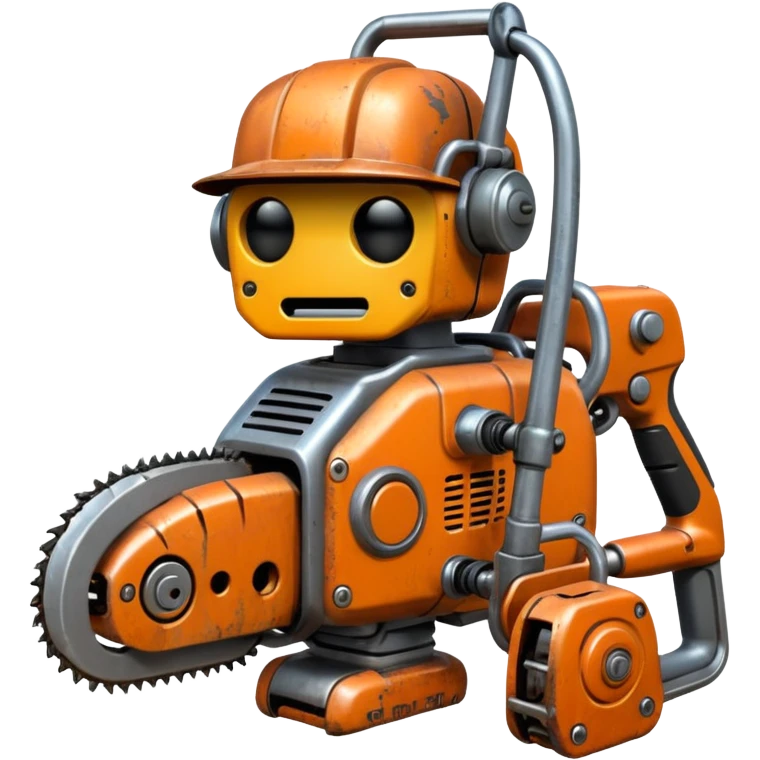 bot with chainsaw emoji