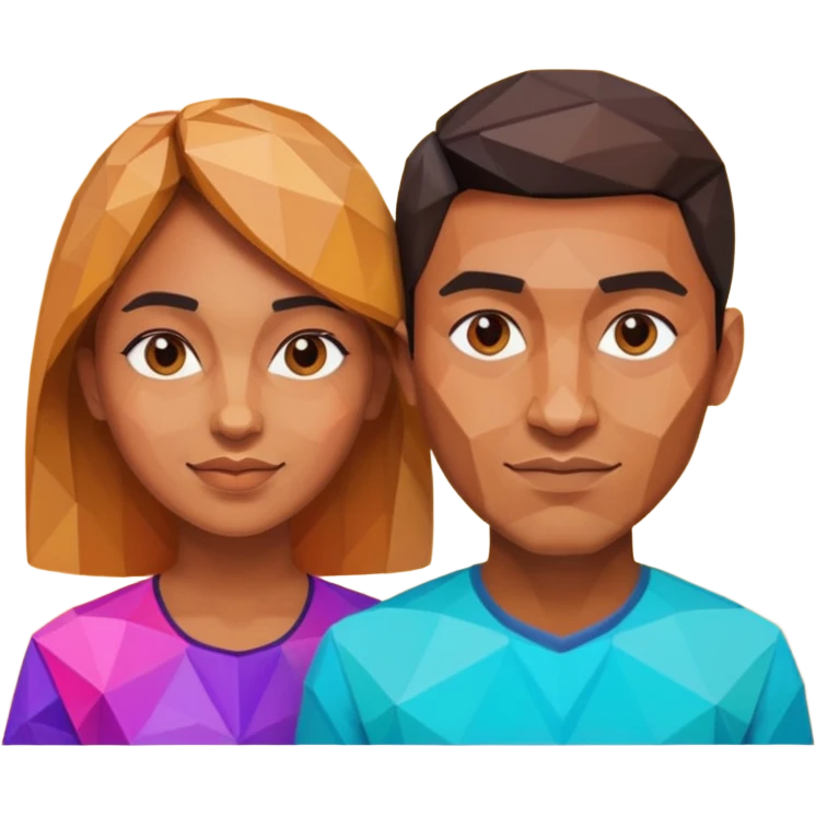 marriage low poly emoji