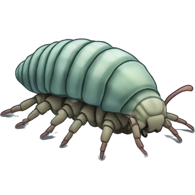 Flat Color Cartoony Isopod emoji