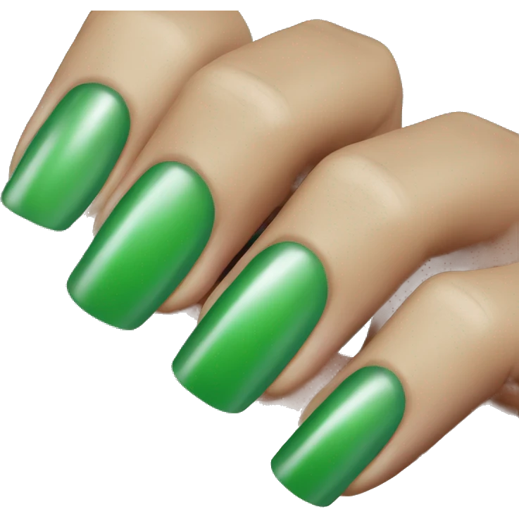green nail polish emoji