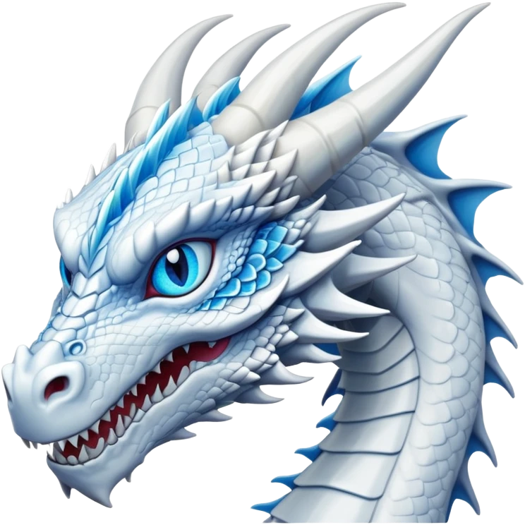 Blue eyes white dragon emoji