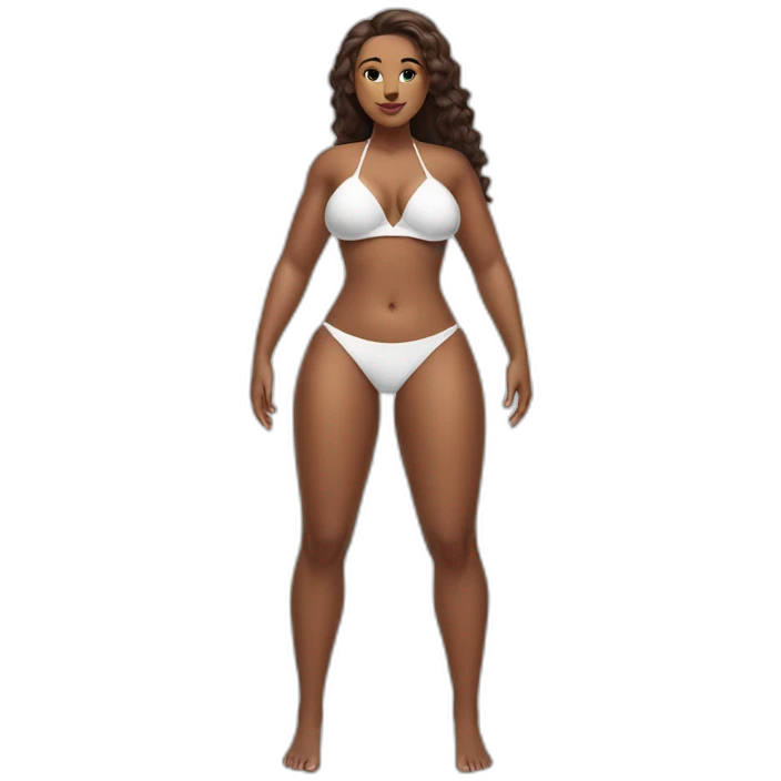 full-body-curvy-beauty-in-a-white-understaffed bikini-both-sides emoji